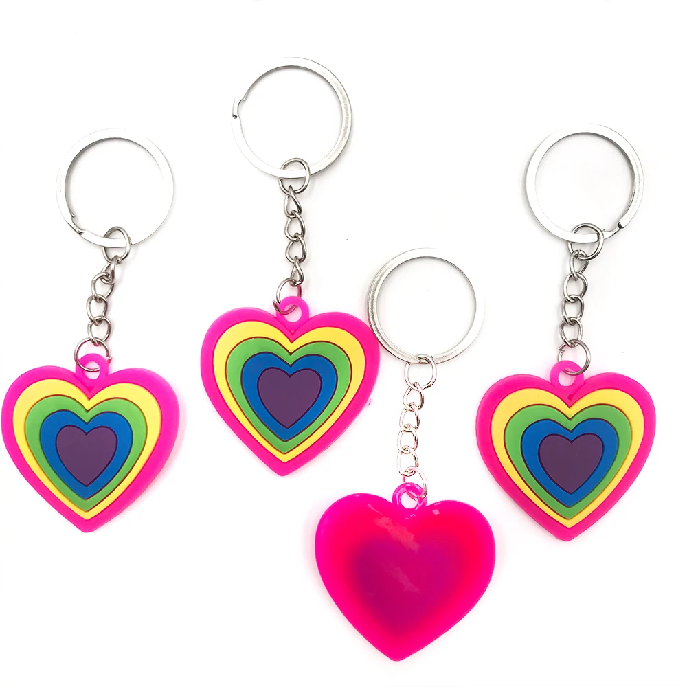 Rainbow Keychain Couple Car Keychain Valentine's Day Party Gifts ...