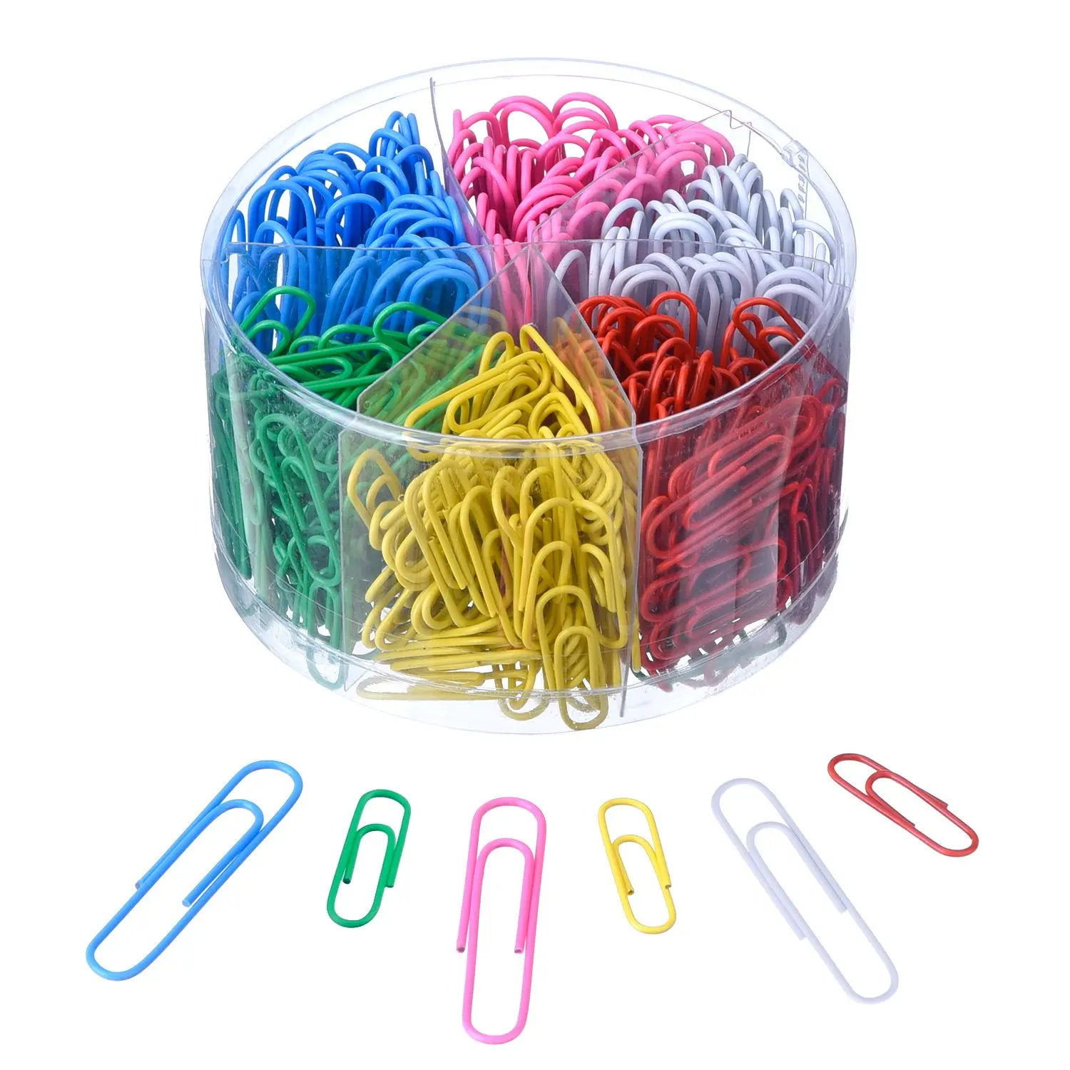 Shappy Paper Clips Medium and Jumbo Size, 450 Pieces (28 mm, 50 mm) (Multicolored)