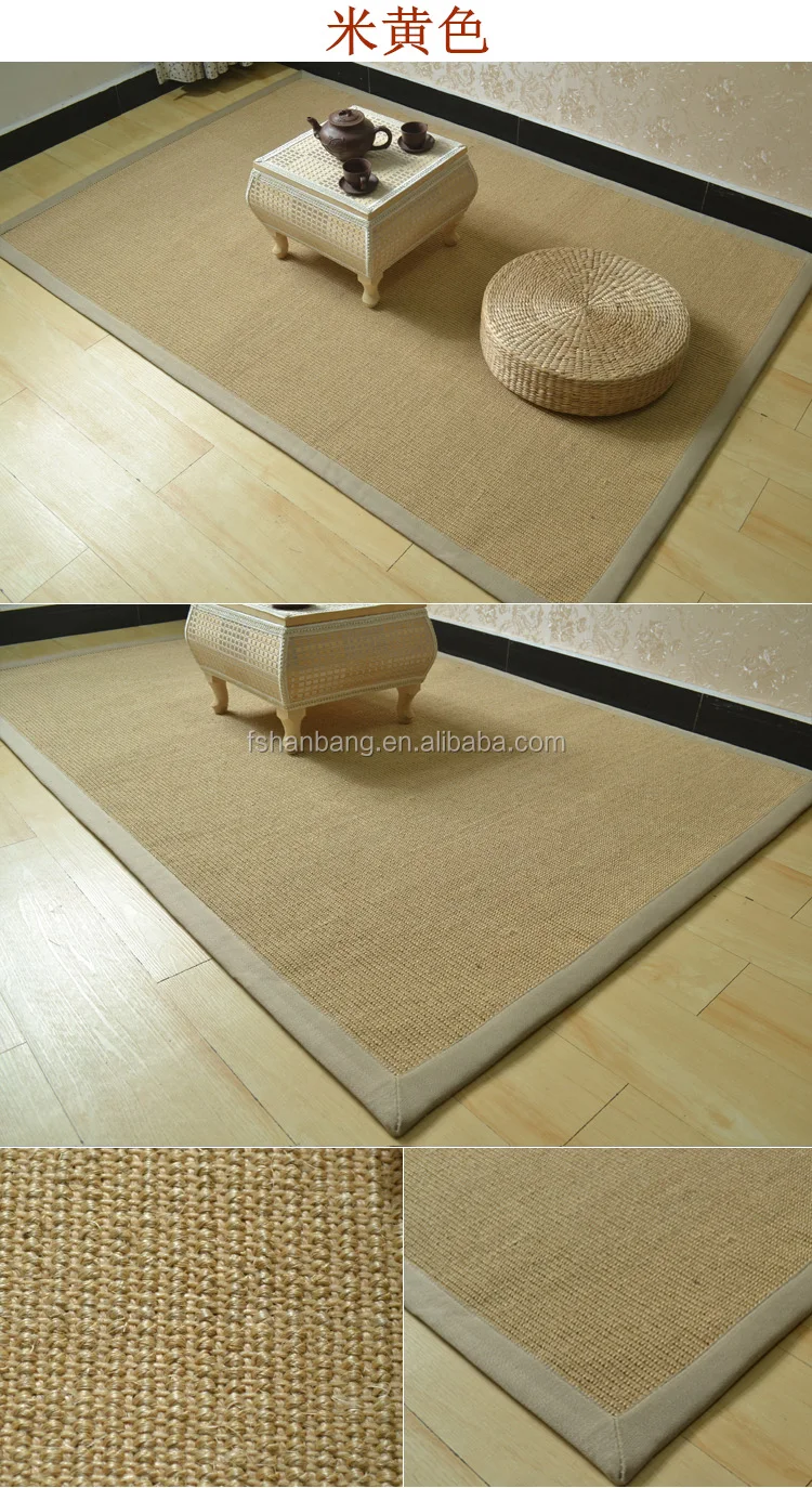 Handmade Woven Natural Seaweed Japanese Style Tatami Table Rugs Carpets