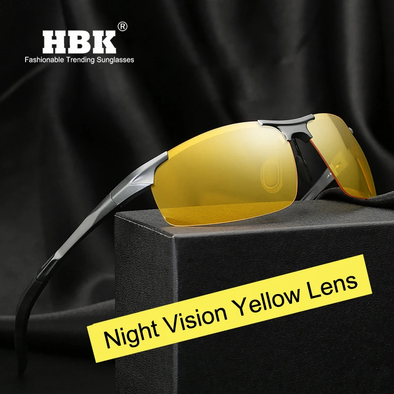 

HBK 2019 Anti-glare Polarizing Car Drivers Night Vision Goggles Polarized Driving Protective Gears Sunglasses Goggles PM0100
