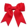 China 100% polyester red ribbon large christmas bow for party decorative