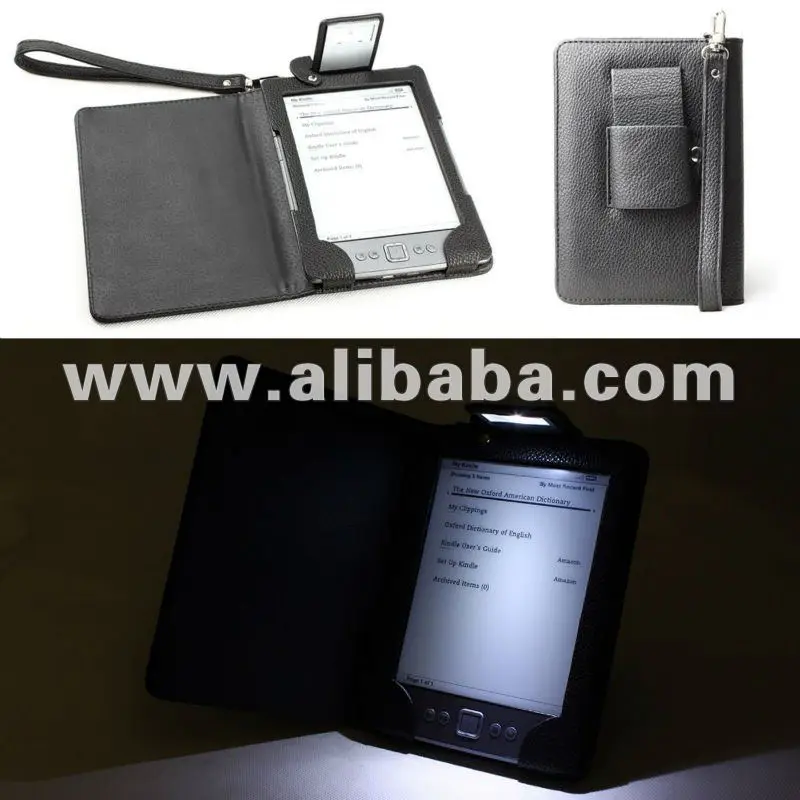 
Amazon Kindle 4 Case with Light / Kindle 4 Cover Wallet with Light 