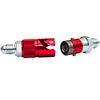 VMT Customized Red Slivery Aluminum AN 3 Body Oil Line Using Quick Disconnect Fittings