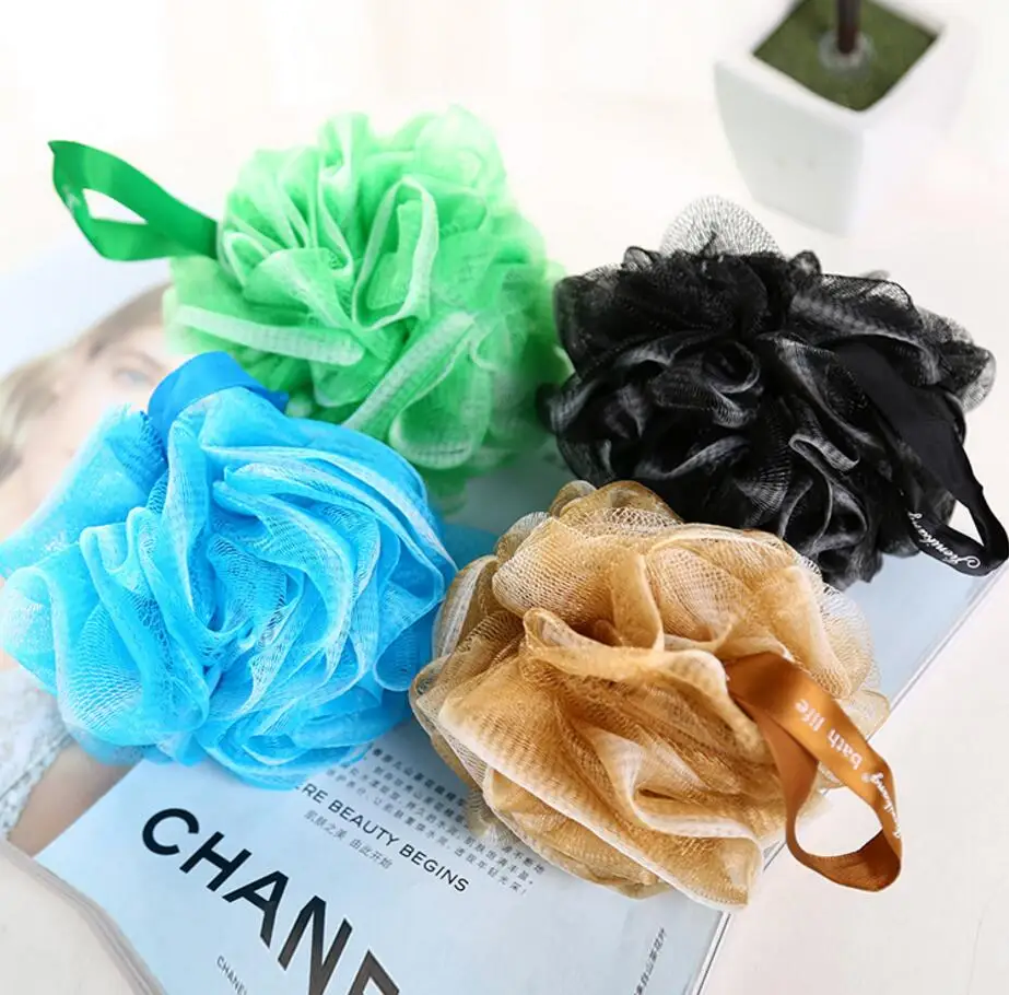 Yellow Mesh Bath Mesh Sponge Scrubber Buy Bath Mesh Sponge Scrubber