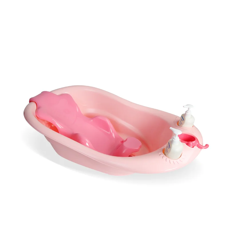 

Temperature-sensing bathtub hot sell bathtnb plastic baby bathtub, White/blue/pink/yellow/purple