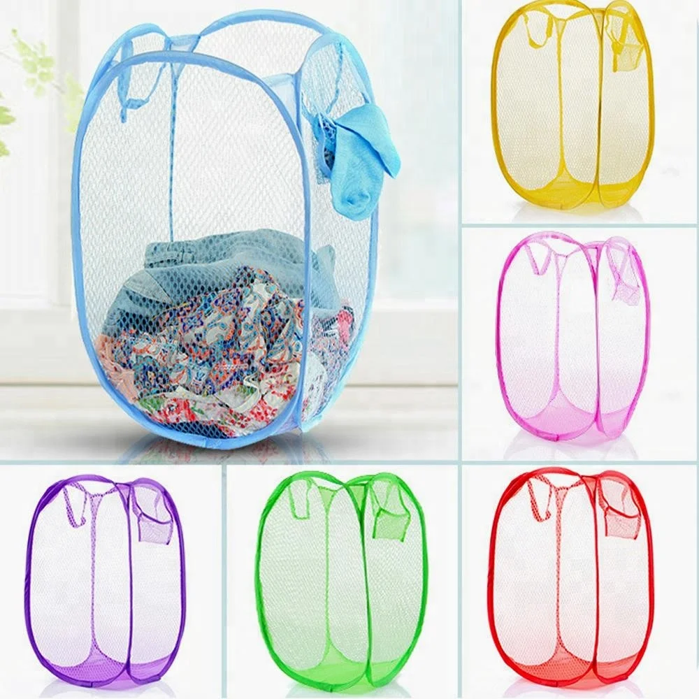 ポップアップ折りたたみ式メッシュランドリーハンパー/折りたたみ式メッシュランドリーバスケット Buy 高品質折りたたみ洗濯バスケット