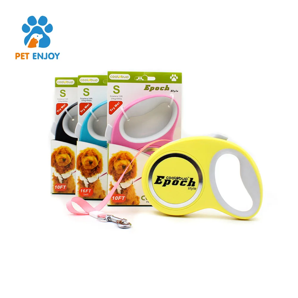 Tangle-free heavy duty pet leash dog with anti-slip handle spring innovative retractable dog leash