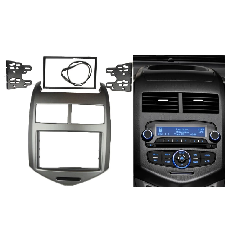 Double Din Fascia For 2011 Chevrolet Aveo Radio Dvd Stereo