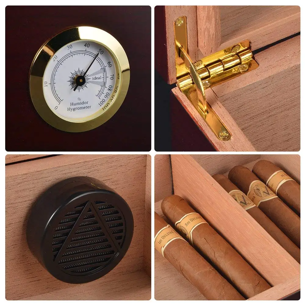 
Wholesale Spanish Cedar Wooden Cabinet Cigar Wine and Wall Humidor Box For Sale 