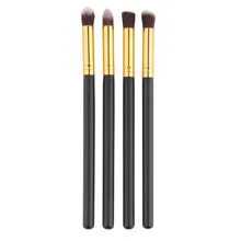 4 pçs/set Professional Eye brushes set Fundação eyeshadow Blending Pencil ferramenta pincel Maquiagem Cosméticos Rímel Preto Populares