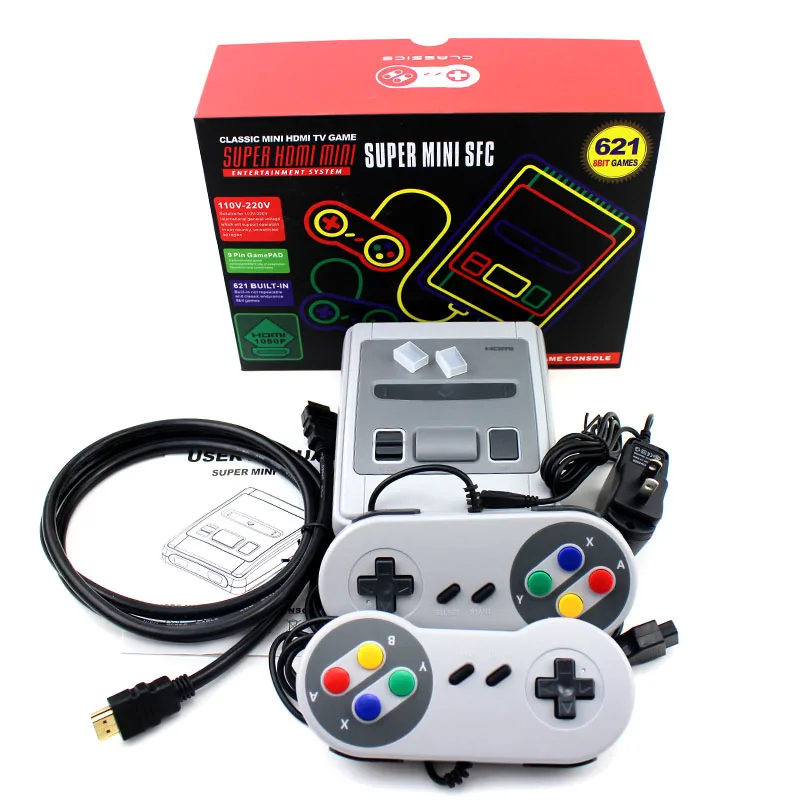 

Belt Road 8 Bit Classic 4K TV retro Game Console Support HD output built in 621 Game Console