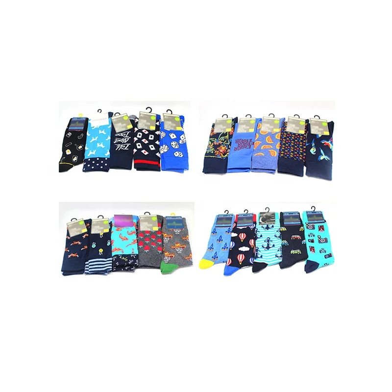 

2019 Newest Cotton Socks long fashionable Crew Socks men socks dress, As picture