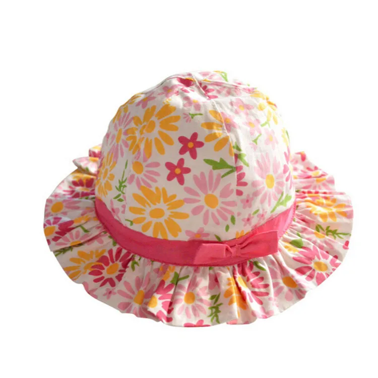 pink floral bucket hat