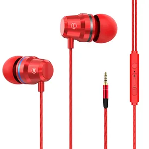 Stereo 3.5mm Ear Wired Earphones Microphone iPhone