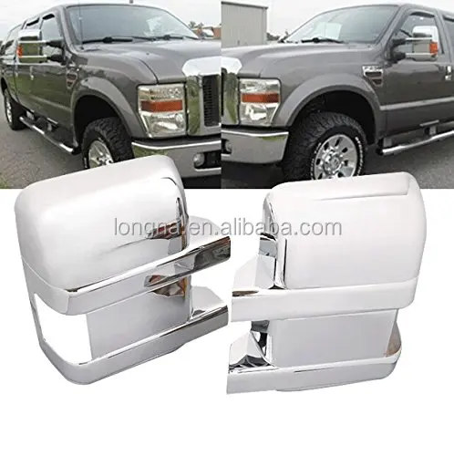 99-07 Ford Super Duty+00-05 Excursion Triple Chrome plated ABS Mirror Cover kit
