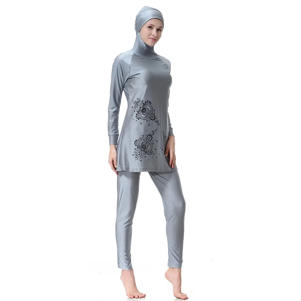 ShuoBeiter Modest Muslim Swimsuit Women Full Cove