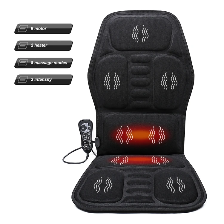 Hot Car Buttocks Vibration Heated Massage Chair Seat Cushion,Heated