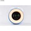 Cute Fashionable LED Smart Touch Setting Screen Alarm Clock Night Light Mushroom Ear