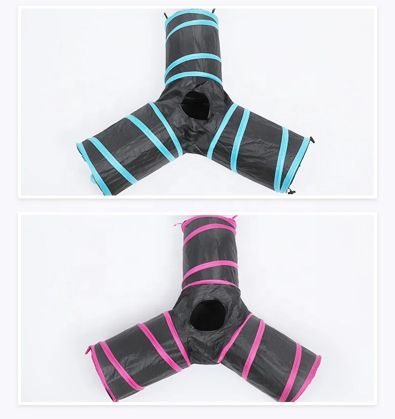 
Collapsible 3 way cat play tube cat tunnel cat toy tunnel 