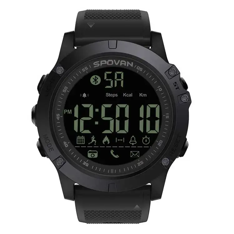 

Spovan PR1 perdometer sport smart watch with call/message reminder, camara remote, sleeping monitor