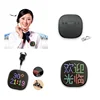 3x3Inch Wearable Pin Magnet LED Name Badge Tag Smart Phone Bluetooth Programmable