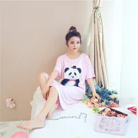 

wholesale ladies' nightgown cartoon pattern womens one piece pajamas and night dress