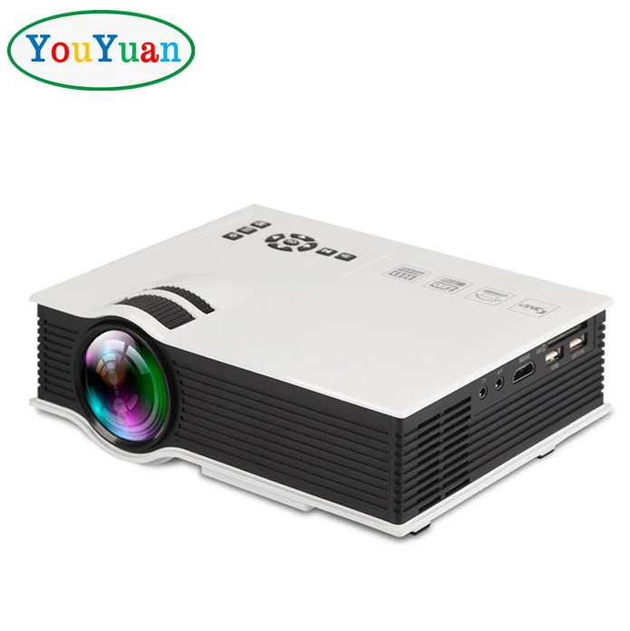 YOUYUAN UC40+ LCD Projector 1200 lumens 4K Multimedia Proyector FULL HD 1080P Pico Portable Projector