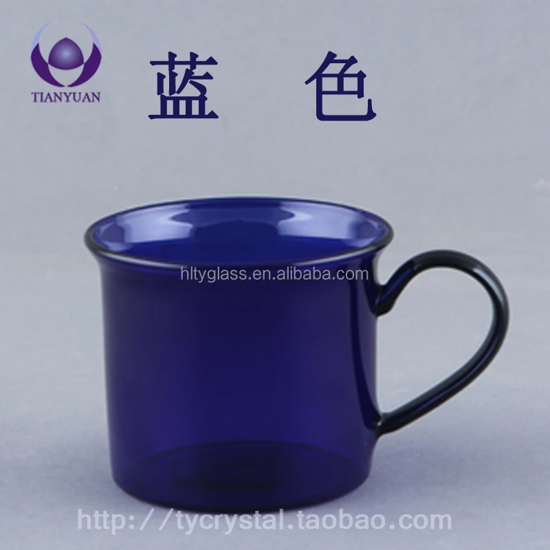
Wholesale High Quality Colored Borosilicate glass coffee cup 