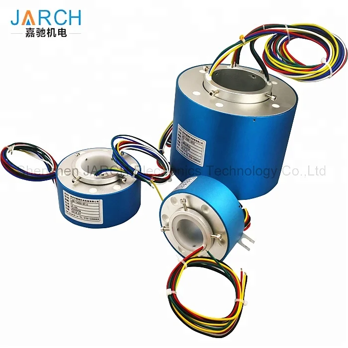 2 Wire Slip Ring 2 ~ 36 Circuits Sealed Air Rotary Joint Electrical ...