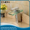 Bathroom washbasin LED colorful waterfall mixer tap brass material hoto faucet