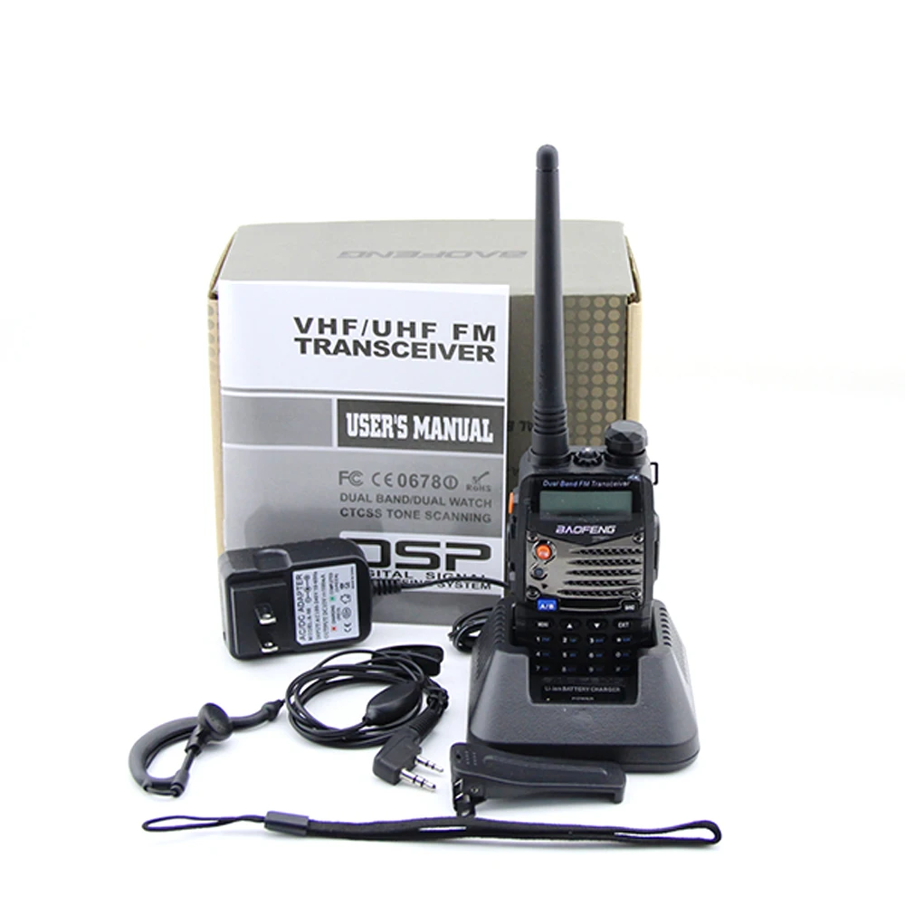 Baofeng Uv-5r Portable Radio 2 Way Radio 5w Vhf Uhf Dual Band 136-174 ...