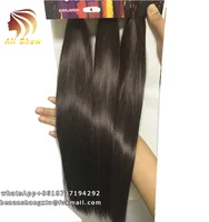 

Ombre Black To Brown 3Bundles Pack 16inch Hair Weaving High Temperature Hair Weft Synthetic Hair Weave Straight Bundles
