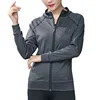 Custom Active Sports Running Yoga Jacket GYM Fitness Sports Quick Dry Long Sleeves Women Jacket