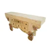 Chinese traditional living room 6 drawers reclaimed wood carving antique console table original furniture