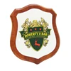 New arrival home decoration wood shields plaque, souvenir wooden wall plaque