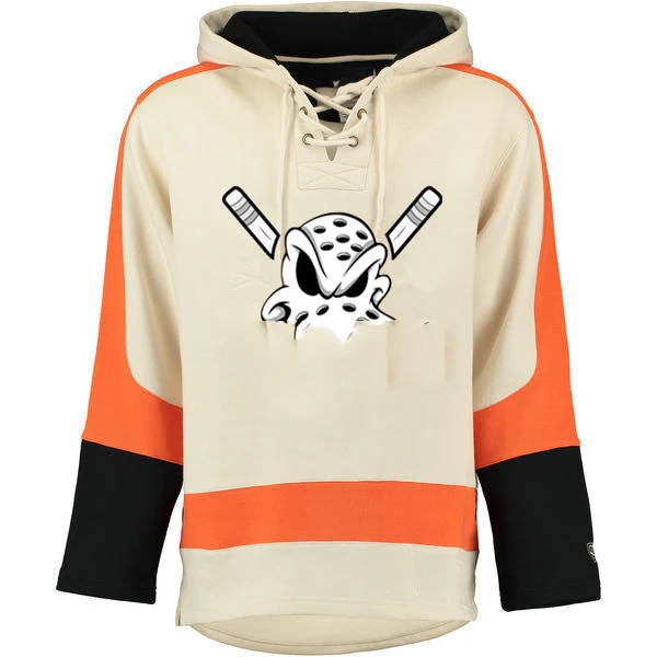 

custom fleece polyester sublimated logo design ice hockey hoodie uniforms, All pantone colors
