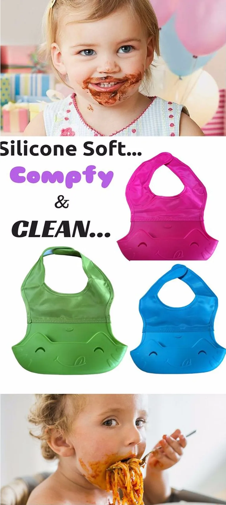 Silicone Bib_30 | Promotional gifts | silicon kitchenware | silicon bands | silicone baby bib | silicone speaker | silicone cake mould | silicone tea infuser | silicon spatula | silicone bicycle light | silicon tube | silicone baby teether