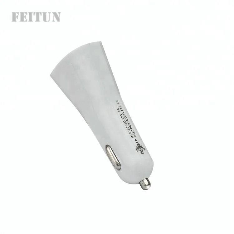 

2019 hot sell Quick Charge 3.0 Dual 5V3A Usb Car Charger For iPhone 8 7, White