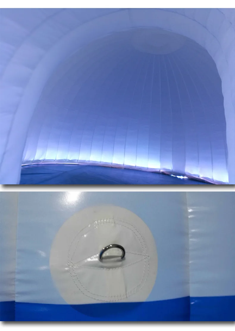 White Christmas Inflatable Snow Igloo Tent Small Inflatable Igloo Dome