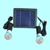 Outdoor 6v 3w single/dual white bulb led garden solar lighting kit