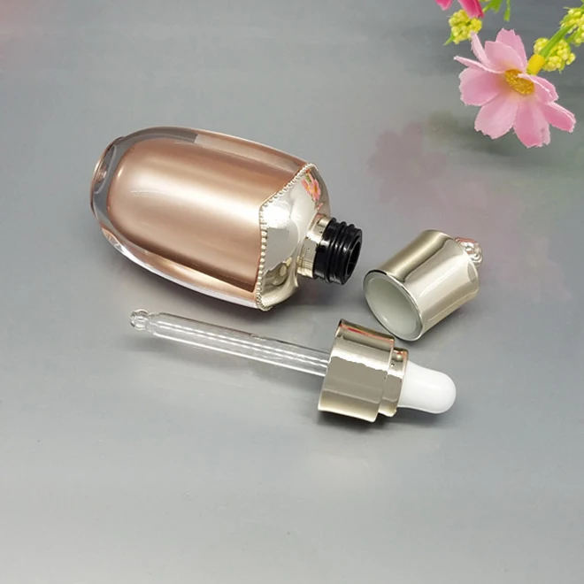 10ml high grade small cosmetic empty plastic Lotion serum dropper bottle for essential oil