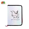 B5 Girl's accessories Unicorn mini clipboard folder for school with pouch