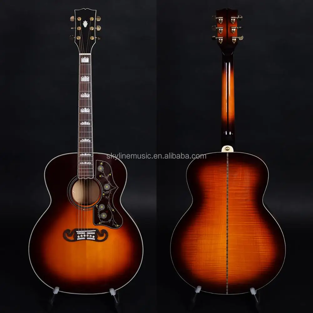 

43" Jumbo size solid wood Acoustic guitars, acoustic electric guitar, folk guitar
