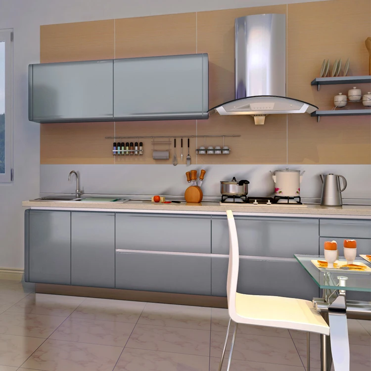 Modular small kitchen design lacquer kitchen cabinet furniture customised kitchen cabinet
