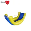 Hot sale swimming pool floating water bed and factory giant inflatable pool float blue mattress