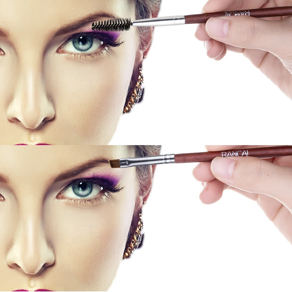 
Double-end Eyebrow Brush Angled Duo Eyebrow Comb Professional Beauty Makeup Brushes for Lash Eye Brow Brush 
