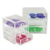 Three layers small acrylic display box with drawer