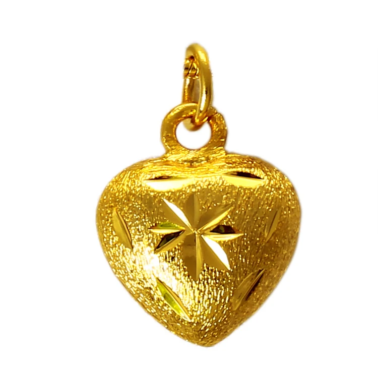 

Xuping trendy delicate dubai gold 24K jewelry heart necklace for women