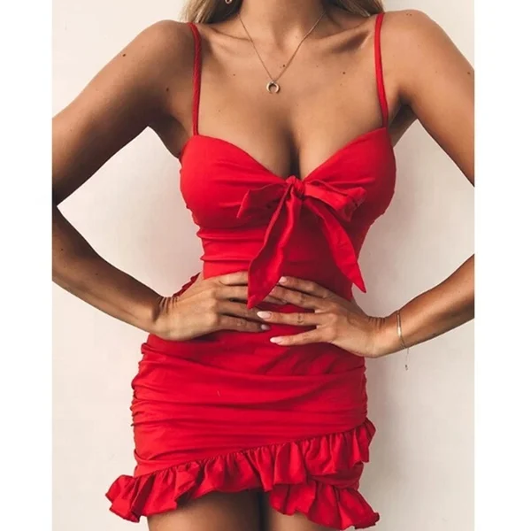 

Whoasale Sexy Sleeveless Strap Strapless Backless Slim Dress, Shown