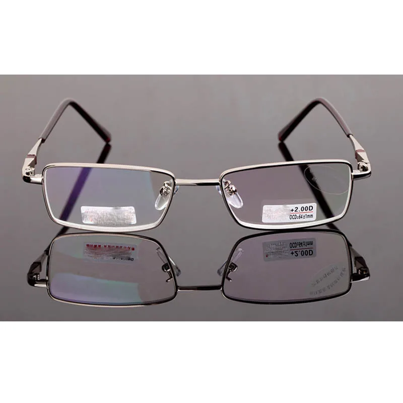 

1.5 2.5 + 3.0 Full Metal Frame High Quality Reading Glasses Women Men Resin Anti-radiation Aspheric Presbyopic Eyeglasses